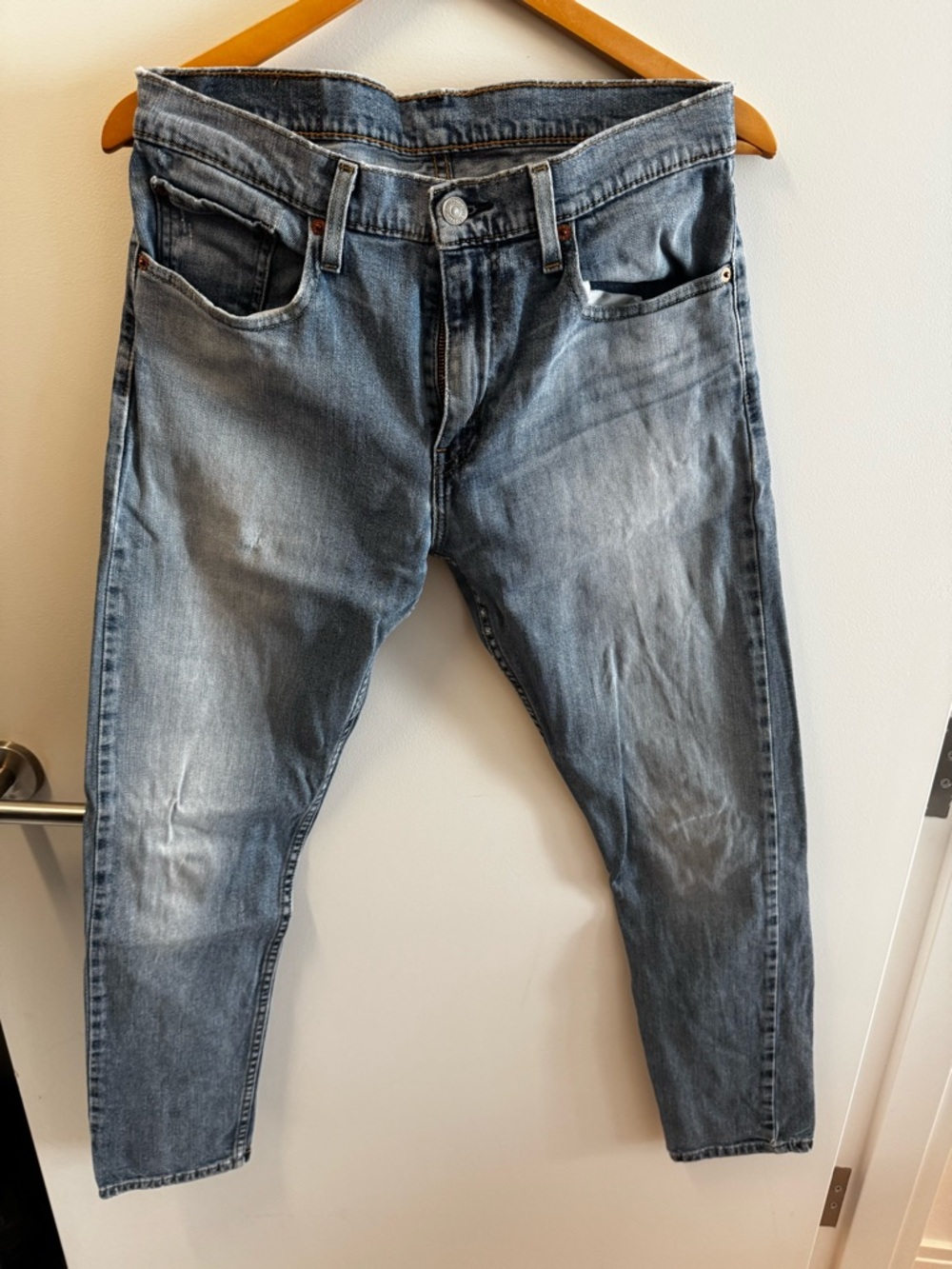 Men's Levi’s 512 Blue Washed Slim Jeans W31 L30